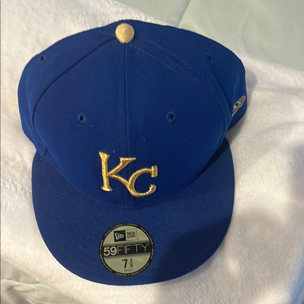 New Era Blue and Gold KC Baseball Hat